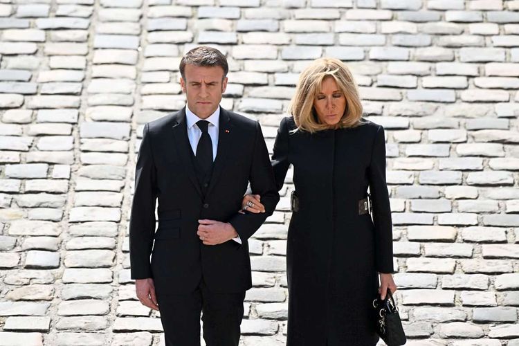 Emmanuel Macron und Brigitte Macron.