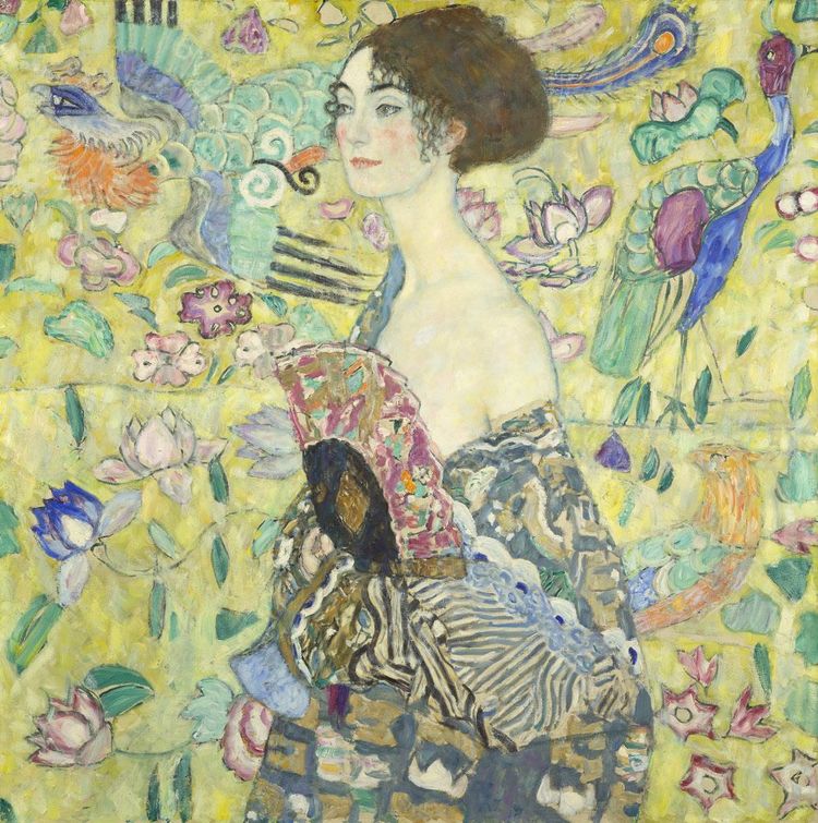 Dame mit Fächer / Gustav Klimt