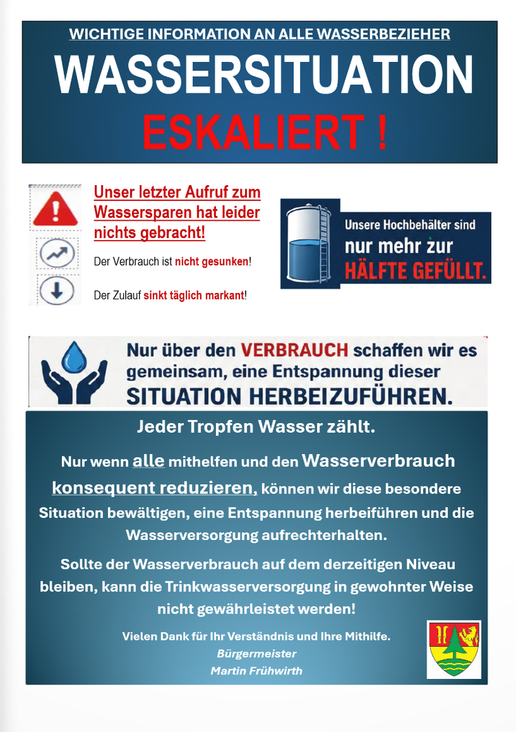 Ein Informationsplakat mit der Überschrift 