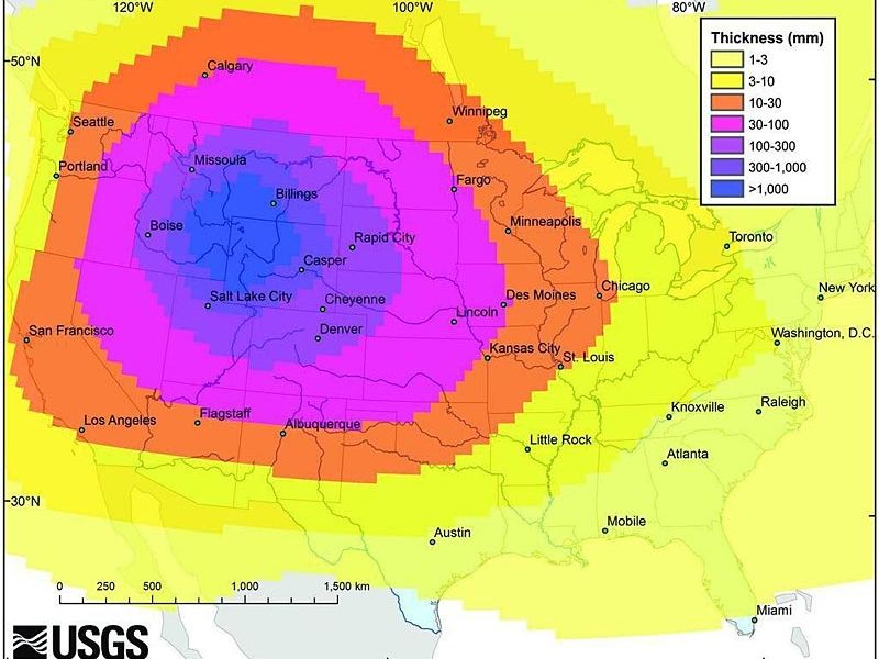 Ausbruch von YellowstoneSupervulkan würde USA unter Asche begraben