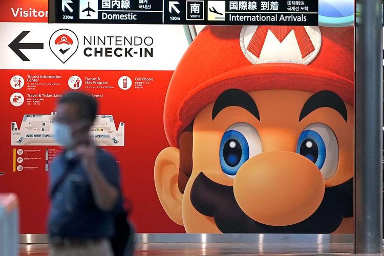 Wo Mario die Gäste begrüßt: Flughafen Tokio Narita.