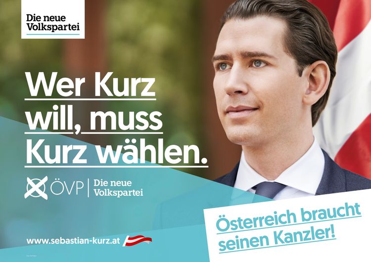 Neue Plakatwelle ÖVP empfiehlt Österreich "seinen Kanzler" Inland