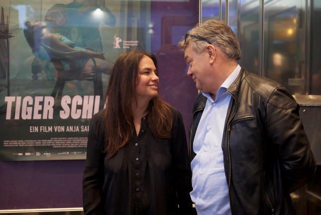 Die Filmemacherin Salomonowitz und Vizekanzler Werner Kogler.