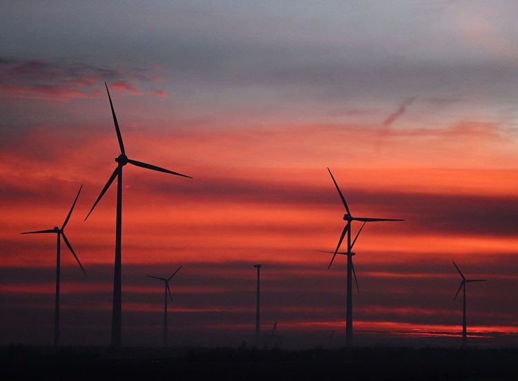 Windräder, Windkraft, erneuerbare Energie