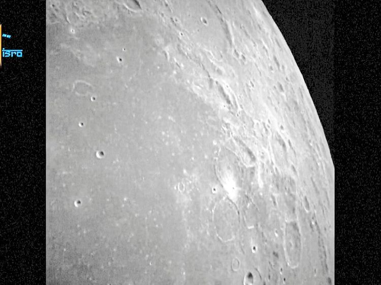 Der Blick von Chandrayaan-3 auf den Mond vor der Landung