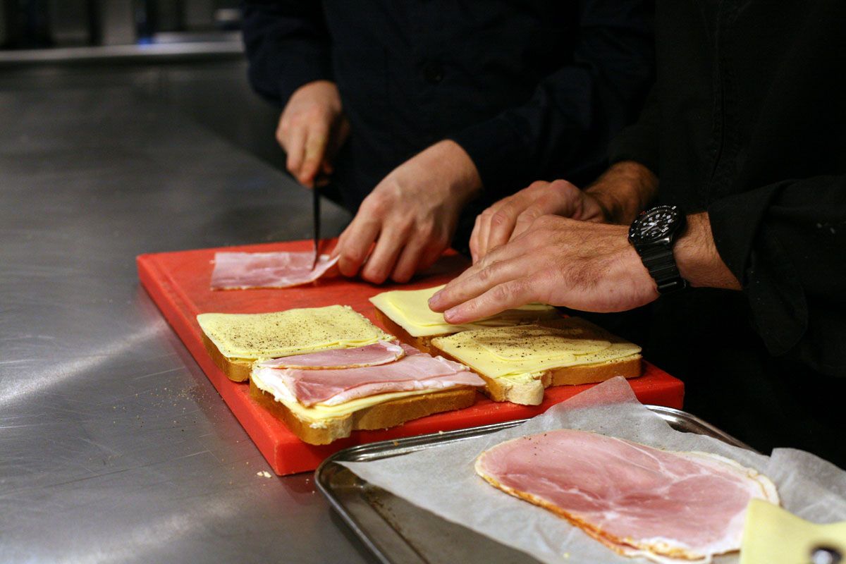 Käse-Schinken-Käse-Schinken-Käse-Toast - Gruß aus der Küche ...
