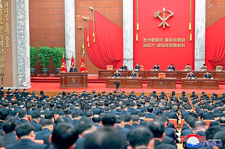 Plenarsitzung des Zentralkomitees der nordkoreanischen Arbeiterpartei.