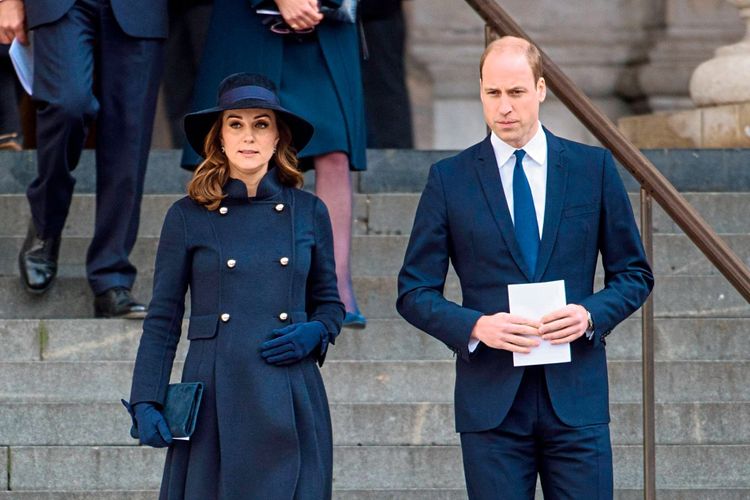 Die schwangere Prinzessin Kate mit Prinz William