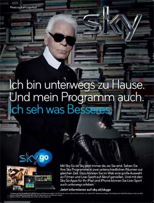 Karl lagerfeld discount werbung