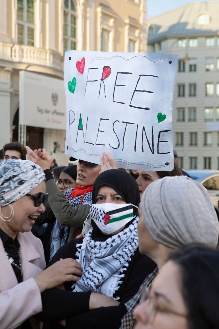 Palästinenser bei Demo