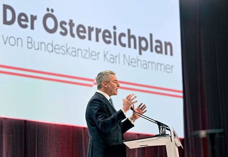 Kanzler und ÖVP-Chef Karl Nehammer möchte sich zum Hauptgegner Kickls stilisieren.