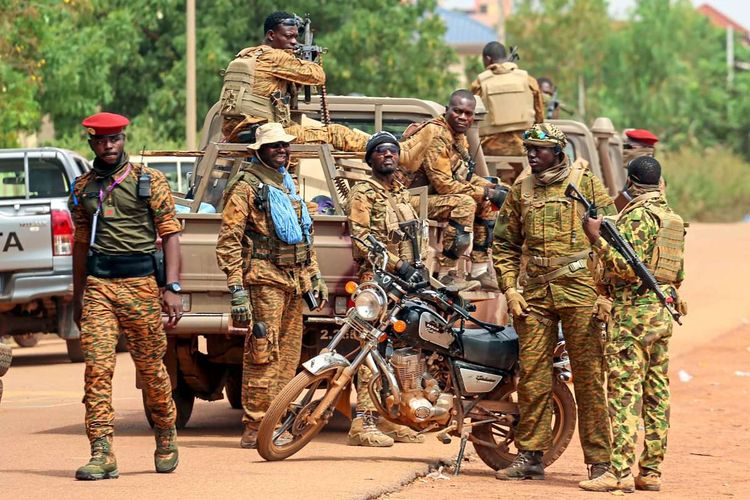 Soldaten in Burkina Faso. 