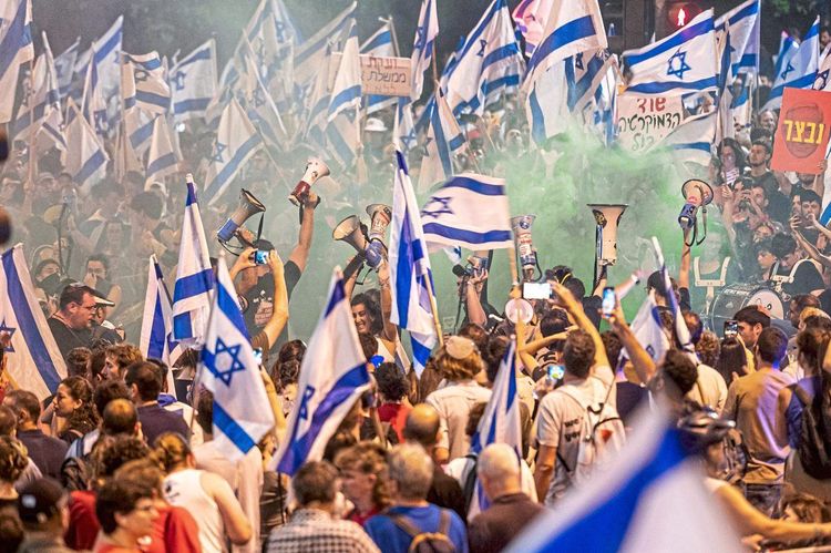 Gegendemonstrationen in Israel.