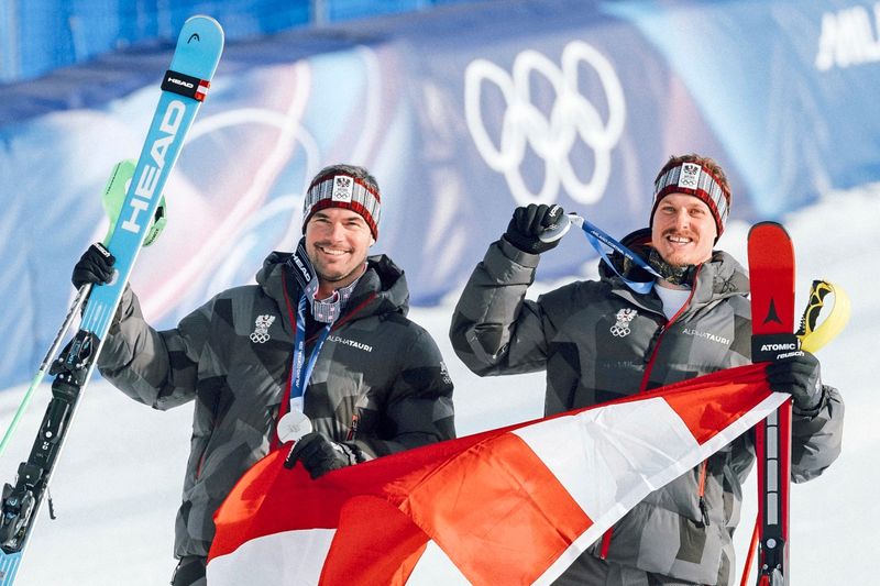 Kriechmayr und Feller holen sensationell Silber in Teamkombi: "Danke Manu, vü Fett'n g'habt"