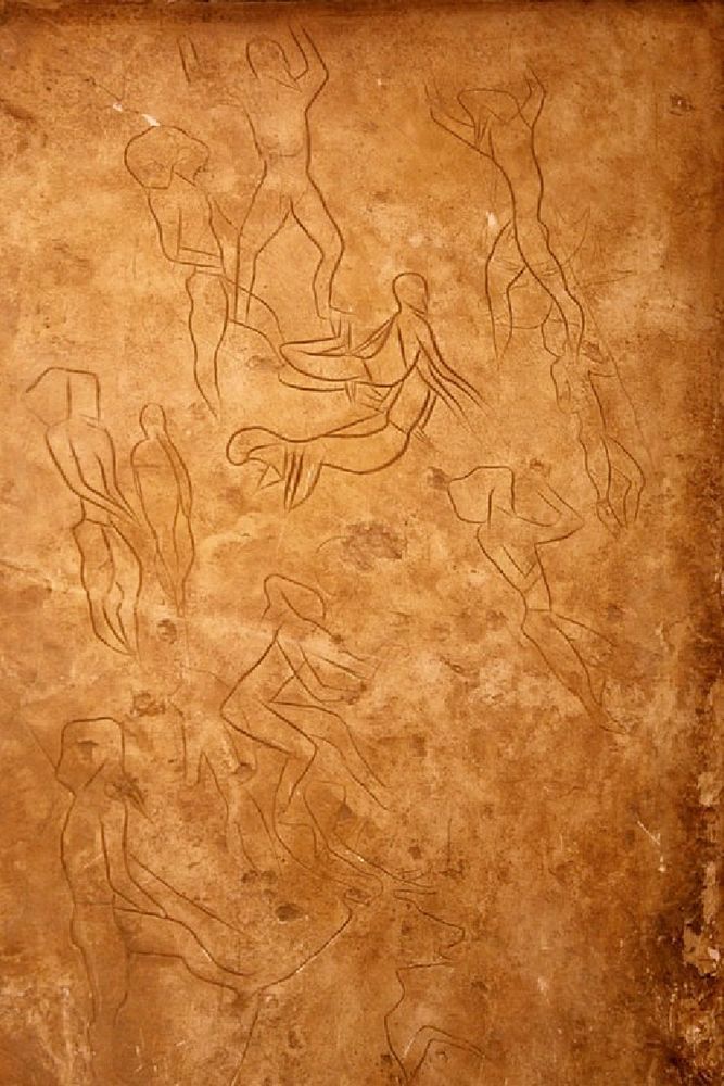 Ritzzeichnungen in der Addaura-Höhle auf Sizilien