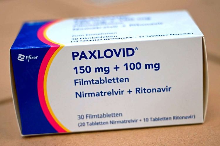 Das Corona-Medikament Paxlovid aufgenommen am Dienstag, 23. Jänner 2024, bei der Firma Herba Chemosan in Wien