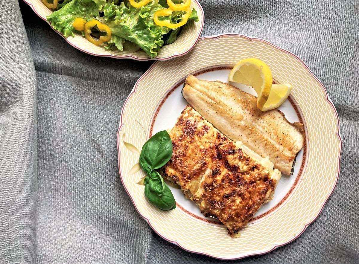 Rezept für Spargelgratin mit gebratenem Forellenfilet Hauptspeisen