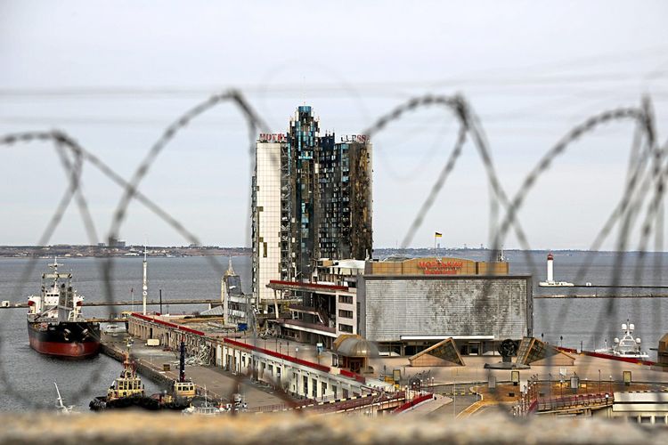 Das Hafengelände von Odessa.