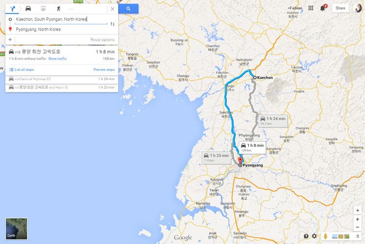 Google Maps Kann Jetzt Routen In Nordkorea Planen - Webmix ...