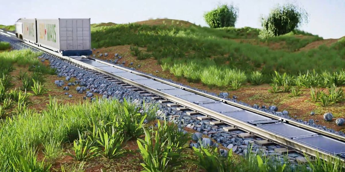 Solarpaneele auf Bahnschwellen: Erzeugen wir bald Ökostrom zwischen den Schienen?