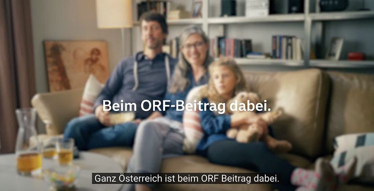 Werbespot für den neuen ORF-Beitrag der ORF-Gebührentochter OBS (bisher: GIS).