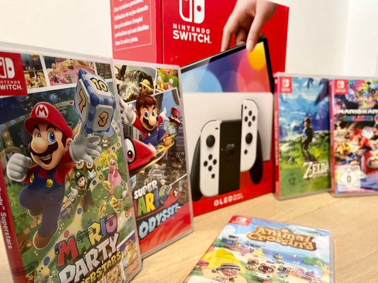 Nintendo Switch OLED inklusive fünf der besten Games zu gewinnen - Games -   › Web