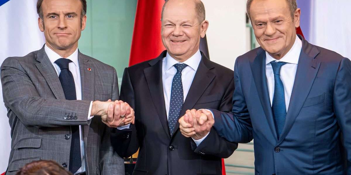 Scholz, Macron and Tusk showed demonstrative unity in Berlin – Europe