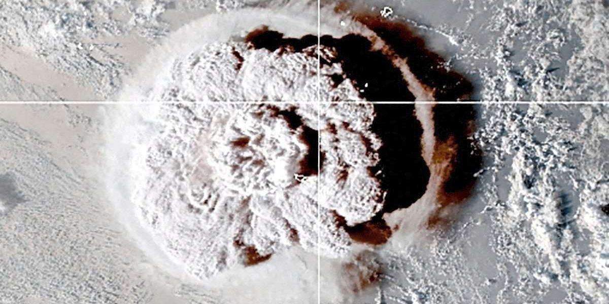 Der Vulkan im Pazifik, der Europa kühlte