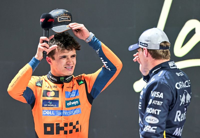 Norris-Pole im Regen-Qualifying in Las Vegas vor Verstappen