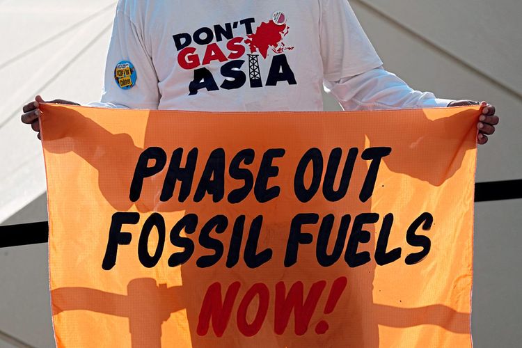COP 28 Klima Demo Plakat