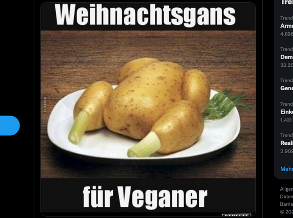Veganer und Corona: Die (un-)lustigsten Weihnachts-Memes aus der  Familiengruppe - Webmix - derStandard.at › Web