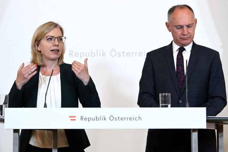 Umweltministerin Leonore Gewessler und Innenminister Gerhard Karner.