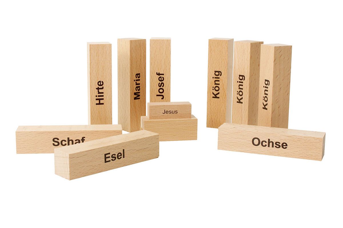 Minimalistische Krippe, stylisher Christbaumständer - Design