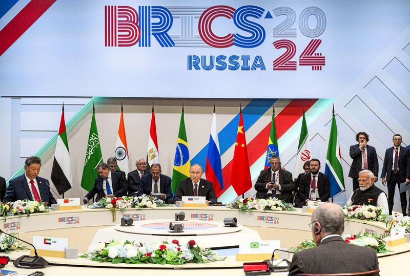 Mit Putin beim Brics-Gipfel – aber nicht immer auf seiner Linie