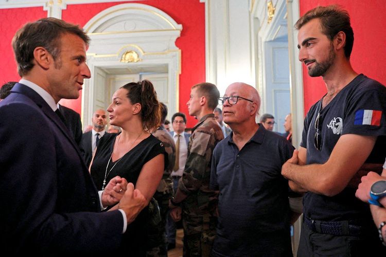 Emmanuel Macron mit Henri