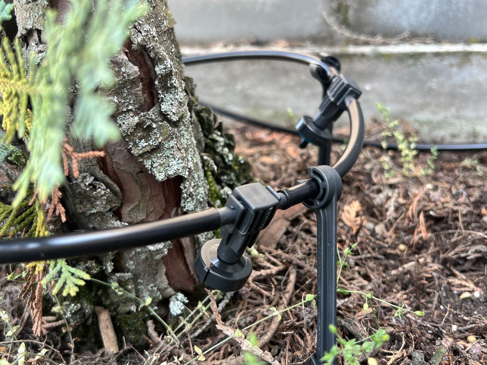 Die semiautomatisierte Bewässerungsanlage für die Terrasse
