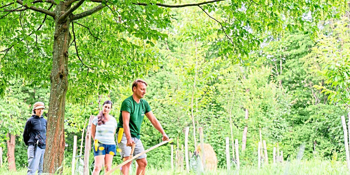 Mit der Sense gegen den Stress