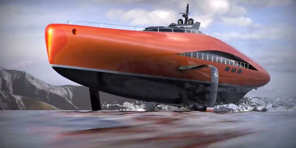 Superyacht "Plectrum": Für 80 Millionen Euro übers Wasser "fliegen"