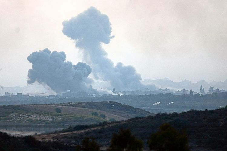 Rauchwolken über dem Gazastreifen