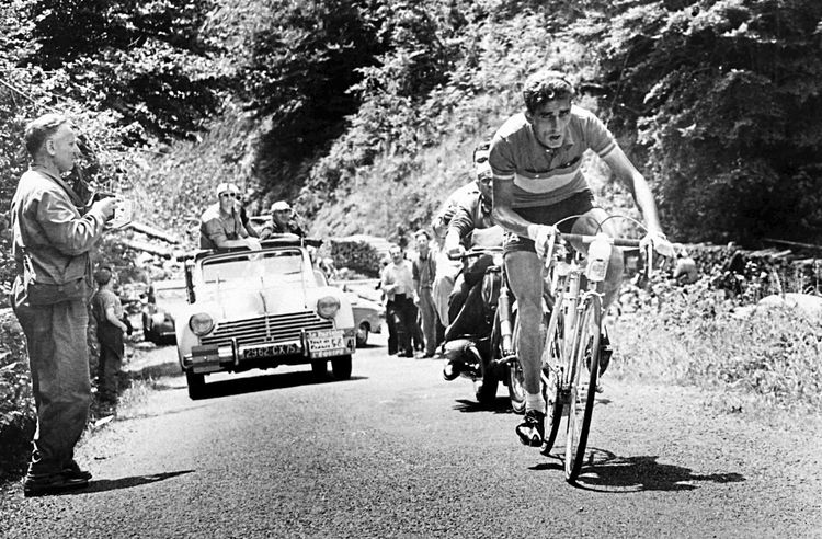 Federico Bahamontes bei der Tour de France 1958.