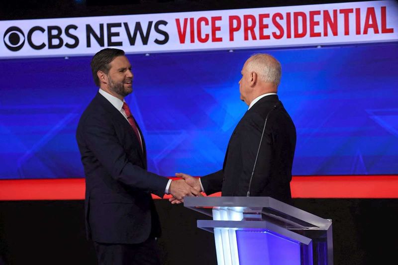 Mehr Fokus auf Politik, weniger Angriffe in TV-Duell zwischen Tim Walz und J. D. Vance