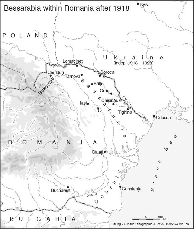 Karte Bessarabiens