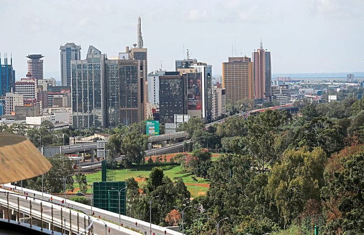 Die Sykline von Nairobi