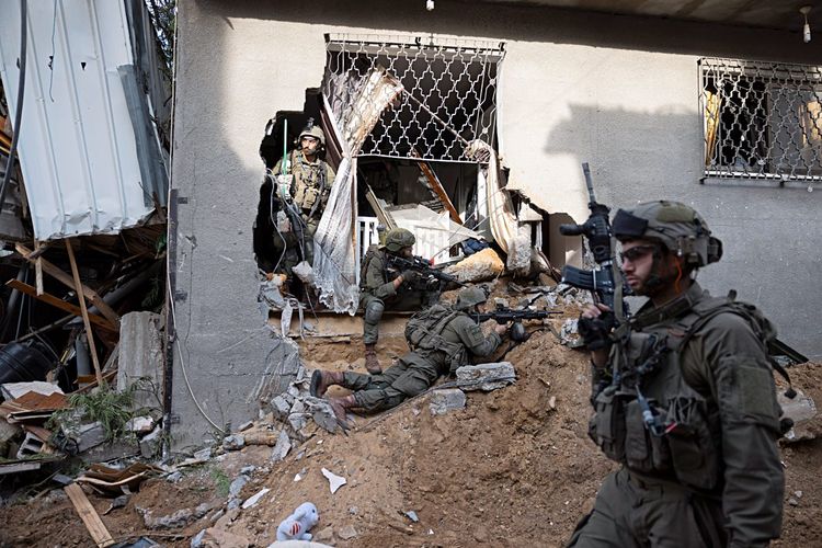 Israelische Soldaten im Einsatz im Gazastreifen.