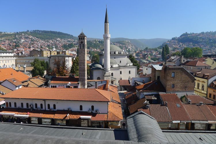 Sarajevo, Stadt, Luftaufnahme