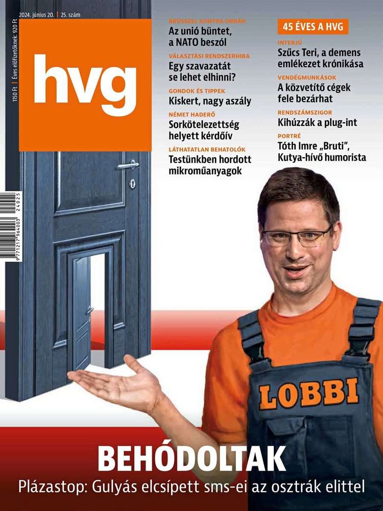 Das aktuelle Cover der Wochenzeitung HVG.