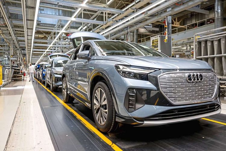 Produktion von Elektrofahrzeugen bei Volkswagen