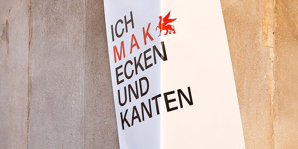 "Ich MAK angewandte Kunst" DMB mit Wortspielen für Museum für angewandte Kunst Etat