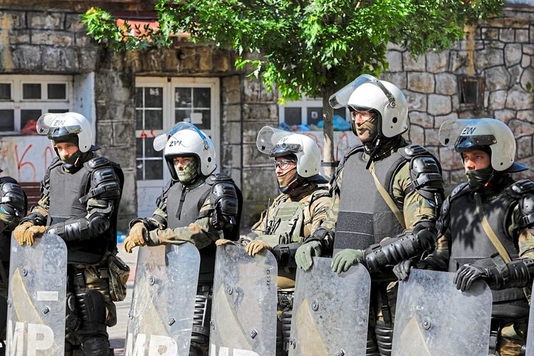 Kfor-Schutztruppen im Kosovo