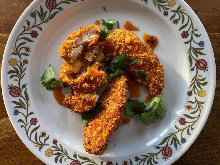 Rezept für Baked Hot Honey Chicken – gebackenes Hendl mit scharfer ...
